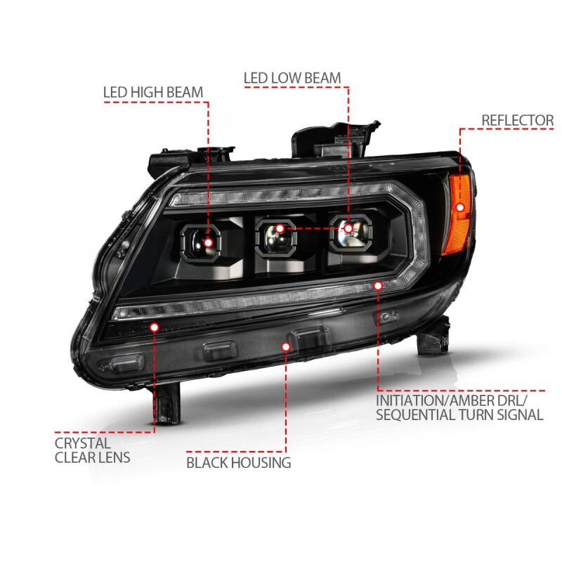 Load image into Gallery viewer, Anzo 111641 ANZ LED/Projector Headlights
