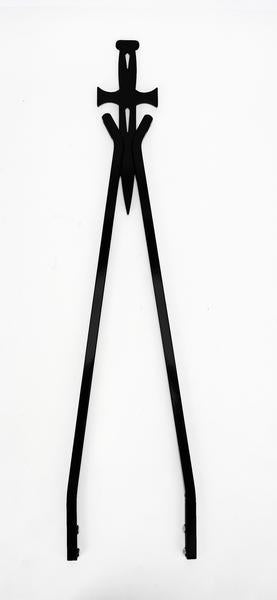 Cycle Visions CV-8011B Sissy Bar Stick - 30in Daggertude Style - Black - 6 11/16in W