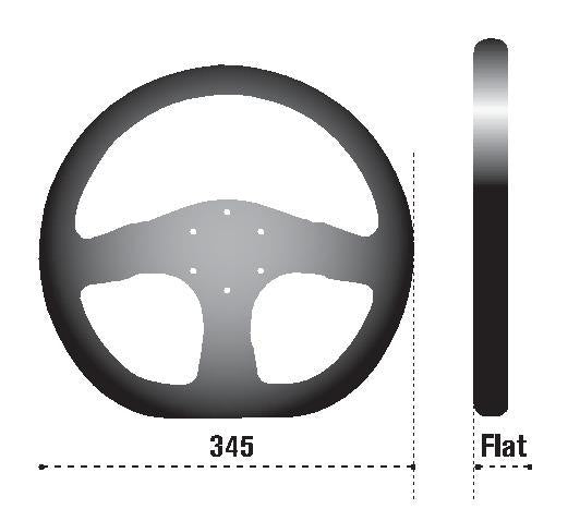 Sparco 015THPUNR345 SPA Steering Wheel
