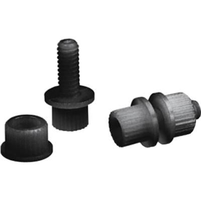 Parts Unlimited 2030-0010 Nylon License Plate Fasteners - Black