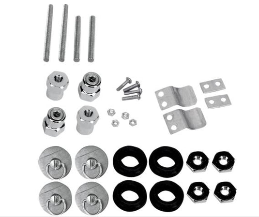 Saddlemen 3521-0003 S4 Quick-Disconnect Saddlebag Docking Post and Fastner Kit