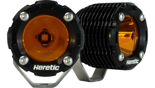Heretic Studio 52014 LED Pod Light - Floodlight - Pair - Amber