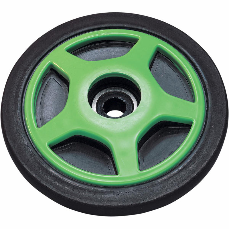Load image into Gallery viewer, Parts Unlimited 04-200-10 Colored Idler Wheel - 6.38in. x .75in. (With Insert) - Green
