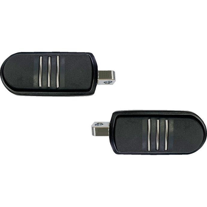 Drag Specialties 1620-2480 Sweeper Foot Pegs - Black - FX