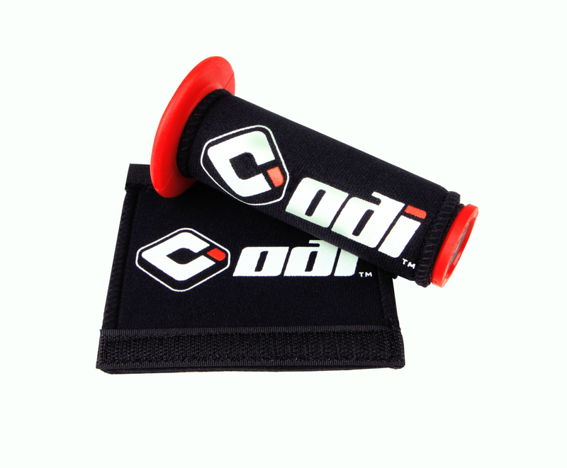 ODI G01GCB Grip Covers - Black with Logo