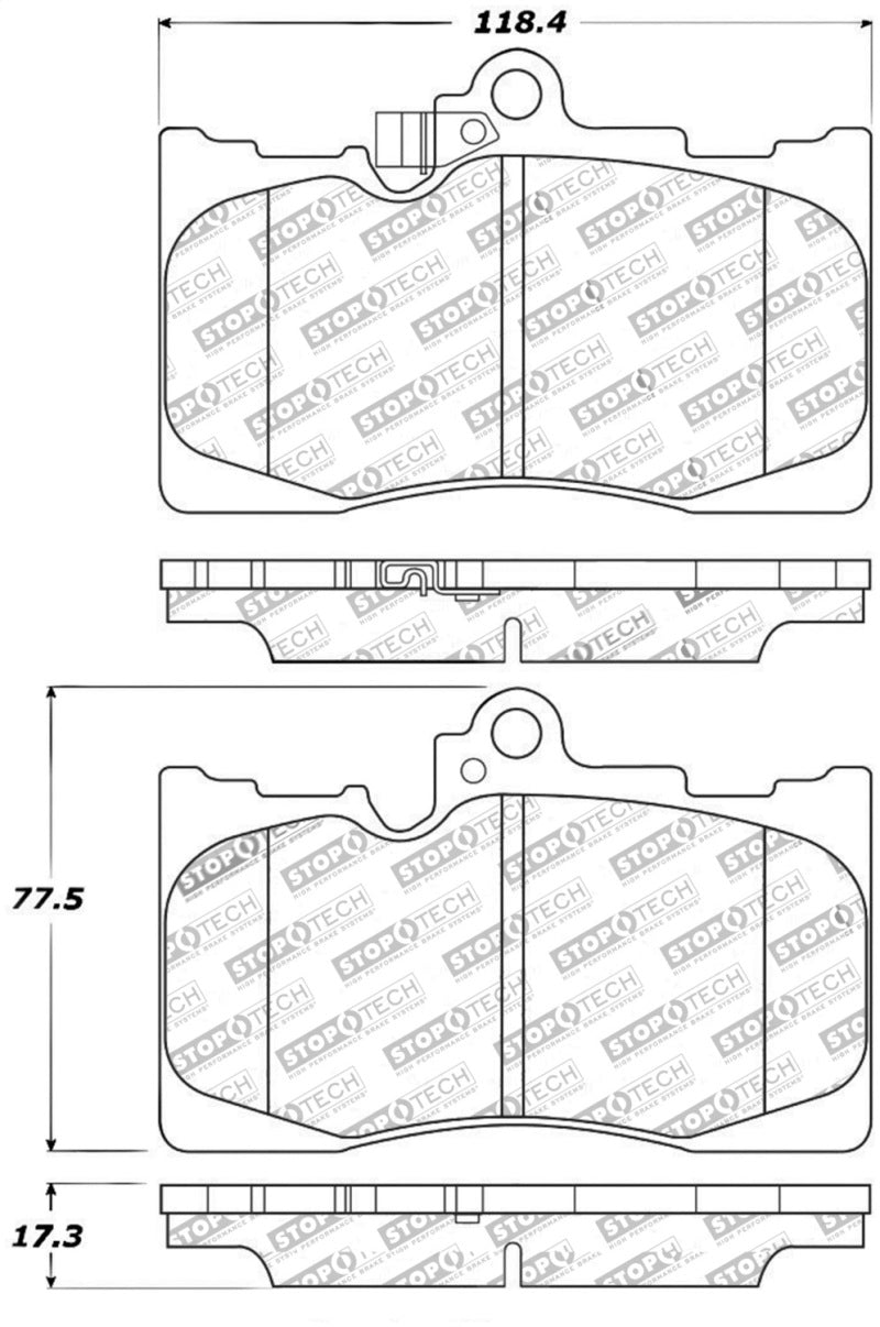 Load image into Gallery viewer, Stoptech 309.11180 ST Sport Brake Pads
