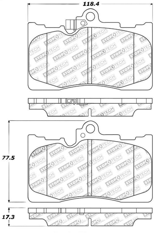 Stoptech 309.11180 ST Sport Brake Pads