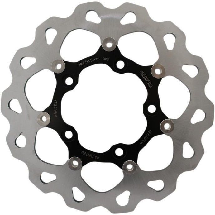 Galfer Brakes DF822FLW Floating Wave Rotor - Full Floating with Black Carrier