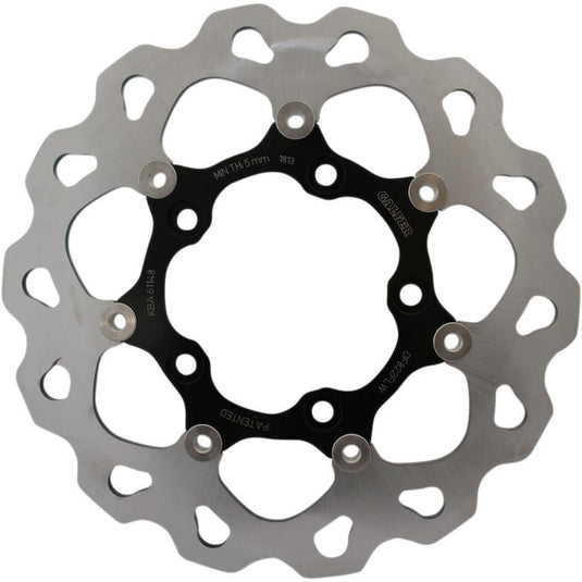 Galfer Brakes DF822FLW Floating Wave Rotor - Full Floating with Black Carrier