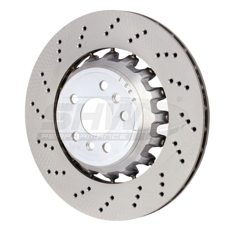 Load image into Gallery viewer, Shw Performance BRL43503 SHW Drilled Lightweight Rotors
