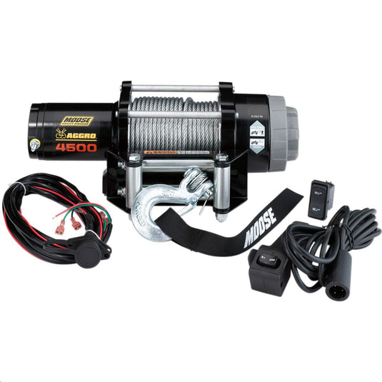 Moose Utility 104310 4,500-lb. Aggro UTV Winch with Wire Rope