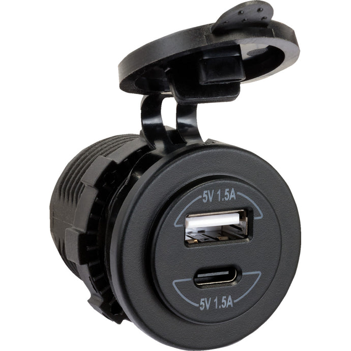 Jensen USB42C Panel Mount USB Port