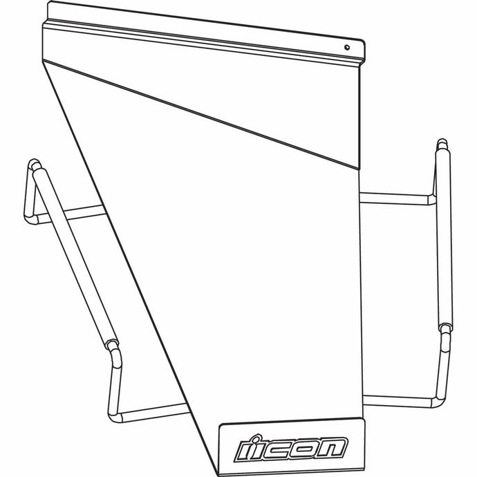 Icon 9903-0495 Slatwall Helmet Shelf (Right Hand)