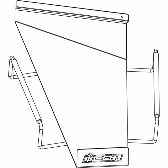 Icon 9903-0495 Slatwall Helmet Shelf (Right Hand)