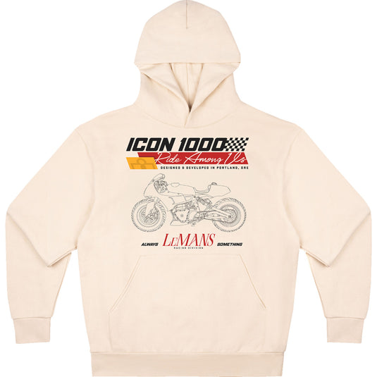 Icon Always Something Hoodie (Medium, Black/Ivory)