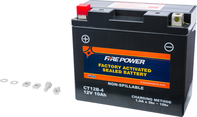 Fire Power CT12B-4 Factory Activated Maintenance Free Sealed Battery