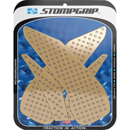 Stompgrip 55-10-0166C Volcano Profile Traction Tank Grip - Street - Clear