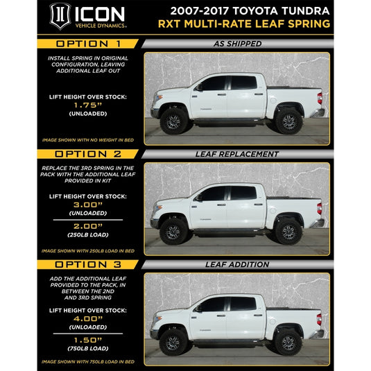 Icon 158509 ICO Leaf Springs