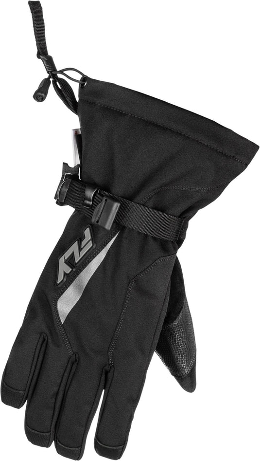 Fly Racing Title Gauntlet Gloves (Large, Black/Gray)