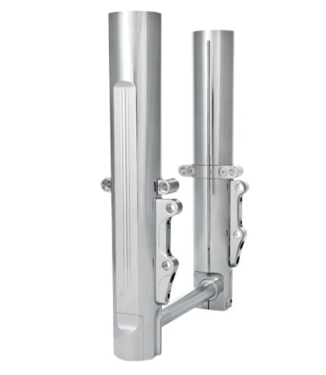 Performance Machine 0208-2096-CH Fork Leg Kit for Stock or Performance Machine Calipers - Dual Disc - Chrome