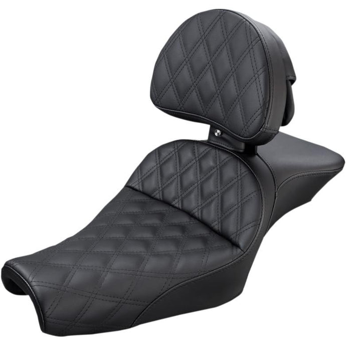 Saddlemen 807-11-030LS Explorer LS Touring Seat with Backrest - Black