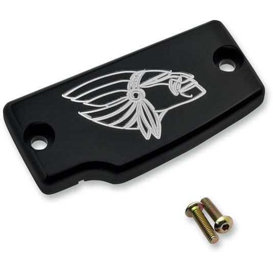 Joker Machine 30-392-2 Rear Master Cylinder Cover - Warrior - Black Anodized
