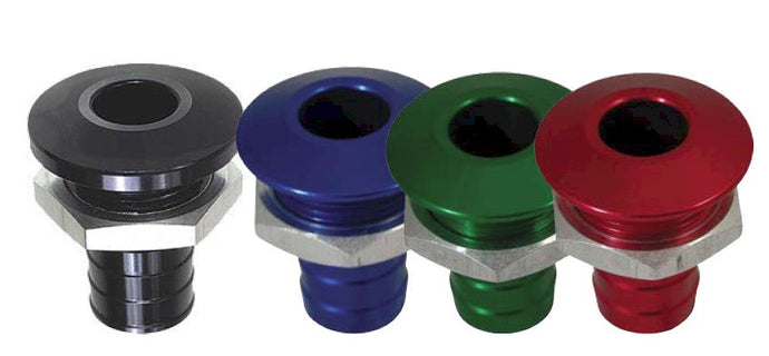 Blowsion 04-03-022 Billet Bilge Fitting - Straight - Blue