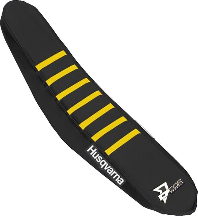 Dcor 30-70-416 Factory Reinforced Seat Cover - Black/Black/Yellow Ribs