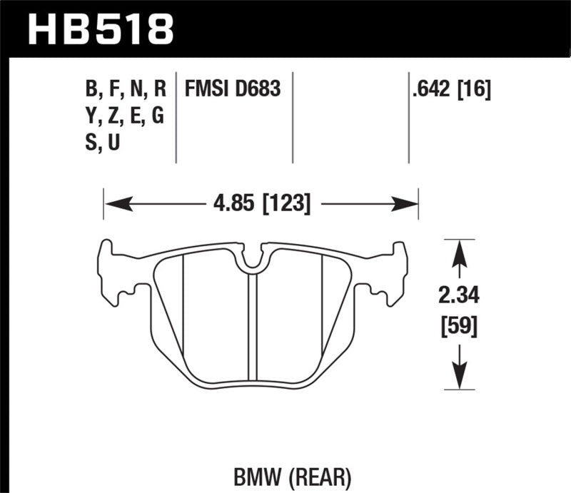 Load image into Gallery viewer, Hawk Performance HB518Z.642 HAWK Ceramic Brake Pad Sets
