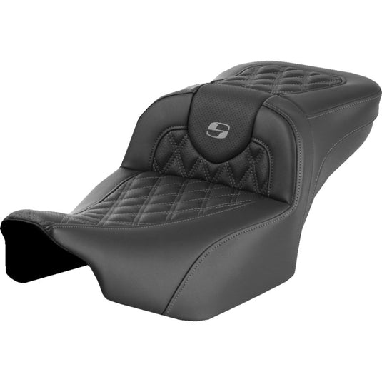 Saddlemen 823-07-18402 Extended Reach Roadsofa LS Seat without Drivers Backrest - Gray Stitching