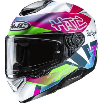 Load image into Gallery viewer, Hjc RPHA 72 Goldy Helmet (Medium, Semi-Flat Pink/Green (MC-84SF))
