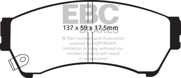 Ebc DP41765R EBC Yellowstuff Brake Pad Sets
