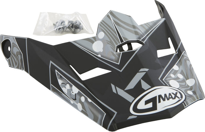 G-Max Visor for MX-46Y Youth Helmets - Hooper Matte Black/Dark Silver