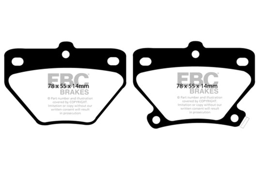 Ebc DP41326R EBC Yellowstuff Brake Pad Sets