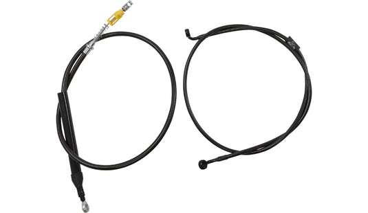 La Choppers LA-8156KT2-16M Complete Handlebar Cable/Brake & Clutch Line/Wire Kit - Midnight Braided