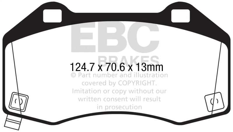 Load image into Gallery viewer, Ebc DP42286R EBC Yellowstuff Brake Pad Sets
