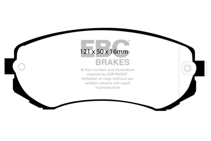 Load image into Gallery viewer, Ebc DP41279R EBC Yellowstuff Brake Pad Sets
