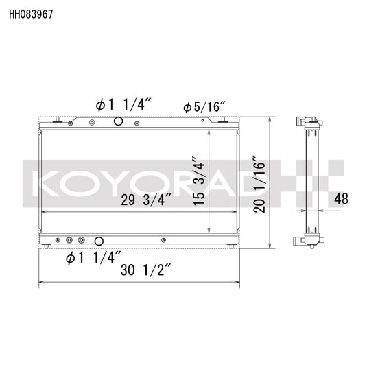 Koyo HH083967 KOY Racing Radiators