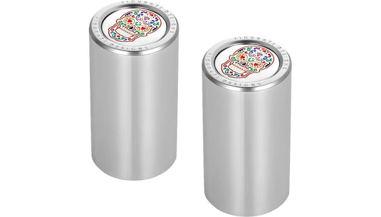 Figurati Designs FD30-DC-25-45-SS Long Docking Cover - Mirror Polished with Sugar Skull