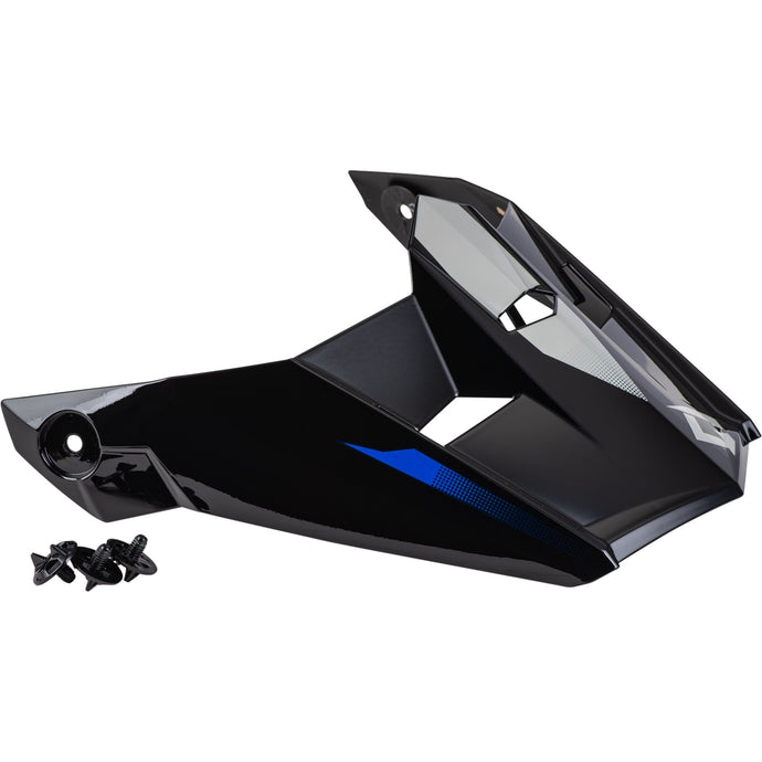 G-Max Visor with Screws for MX-46 Compound Helmets - Blue/Black/Gray - Md-2XL