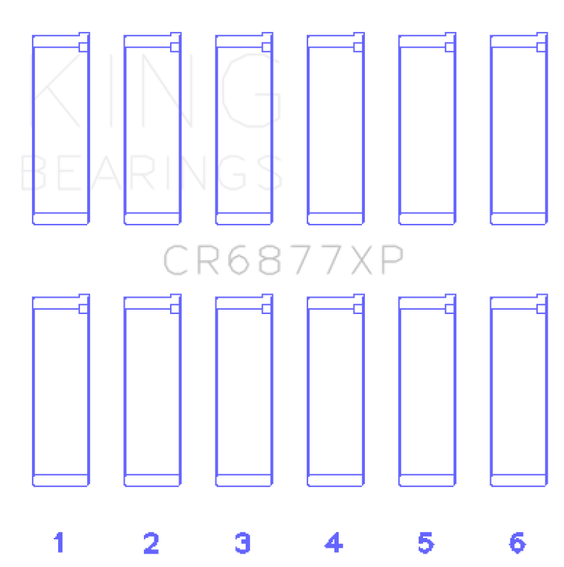 Load image into Gallery viewer, King Engine Bearings CR6877XP KING Performance Rod Bearings
