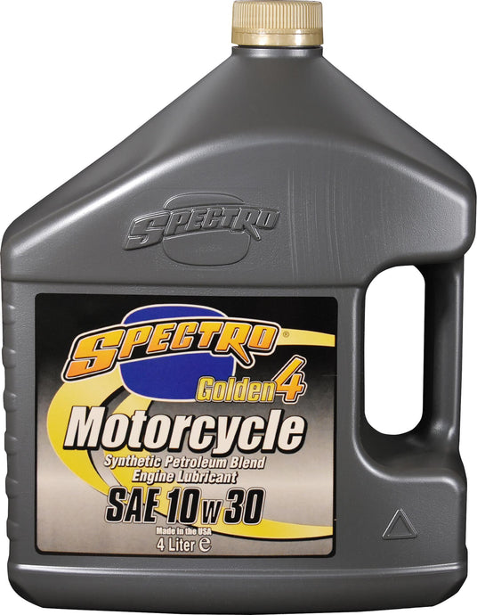Spectro 310348 Golden Motorcycle Semi-Syn 4T - 10W30 -4lt. - 4/Case