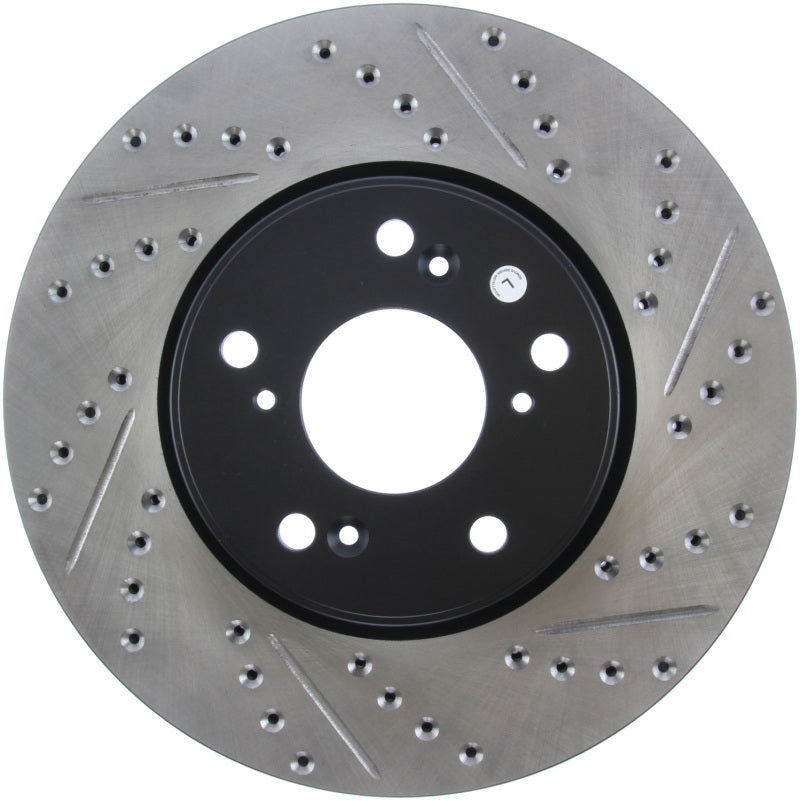 Load image into Gallery viewer, Stoptech 127.40086L ST Slot &amp; Drill Brake Rotors

