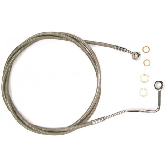 Magnum SSC1401-68 Clear Coated XR Stainless Upper Front Brakeline Kit - 68in. Total Length