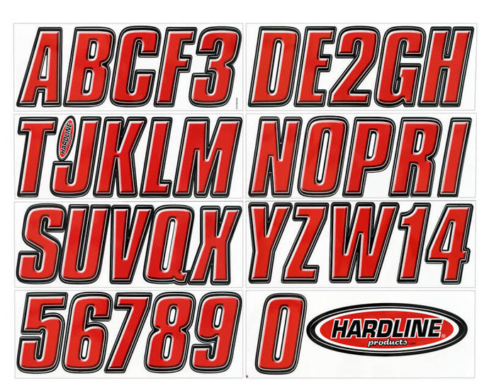 Hardline REBLK800 HRL Registration Letters