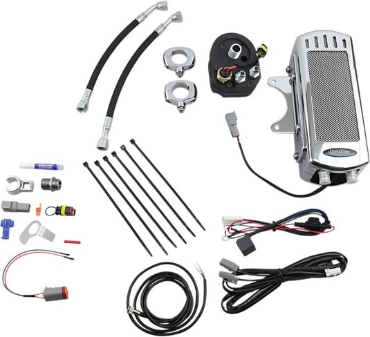 Ultracool SMT-1CSS Oil Cooler Kit - Chrome - Covered