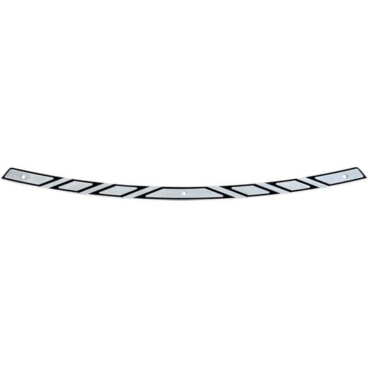 Klock Werks KWW-01-0359 Aztec Flare Series Windshield Trim - Black Contrast