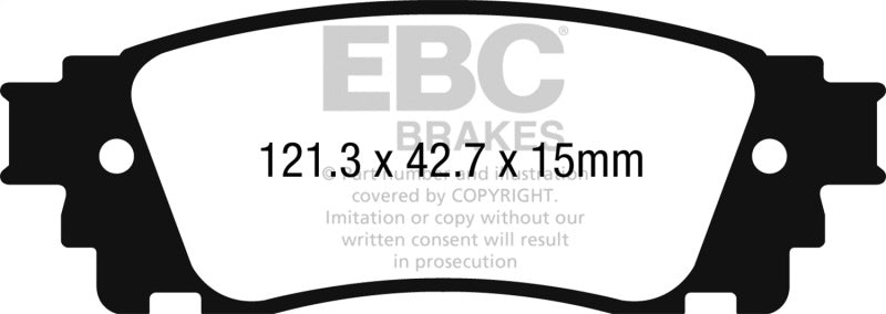 Load image into Gallery viewer, Ebc DP42262R EBC Yellowstuff Brake Pad Sets
