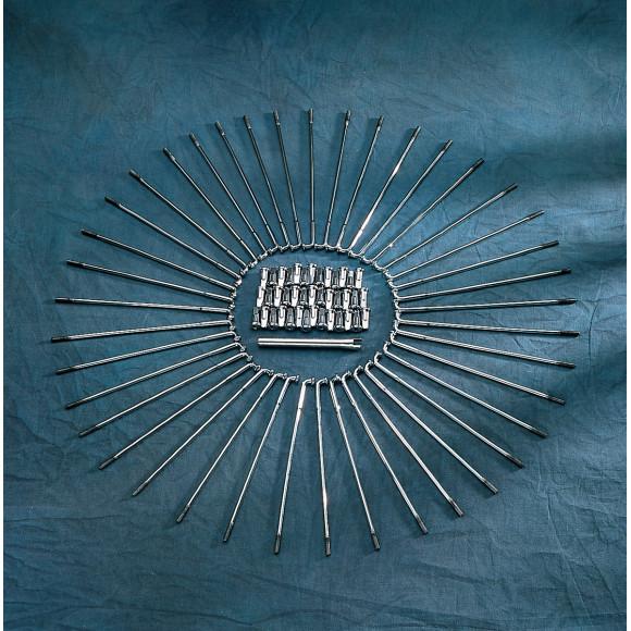 Drag Specialties DS-380132 Chrome 7-3/4in. Spoke Set for Drop Center 18in. Rim