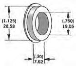Harddrive 339280 3/4in. Axle Spacers - .30in. W - Chrome